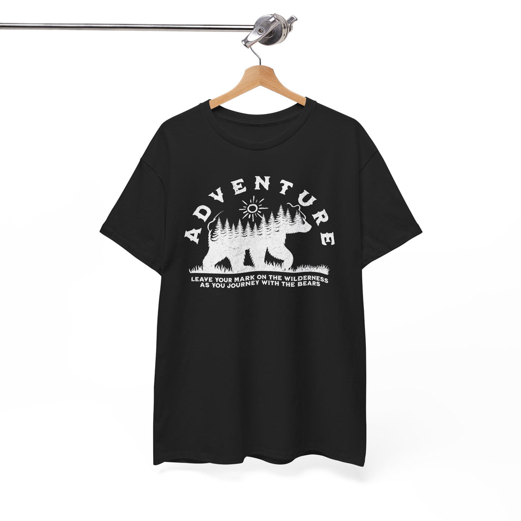 Adventure Bear T-Shirt — "Adventure" Graphic Tee for Outdoor Lovers
