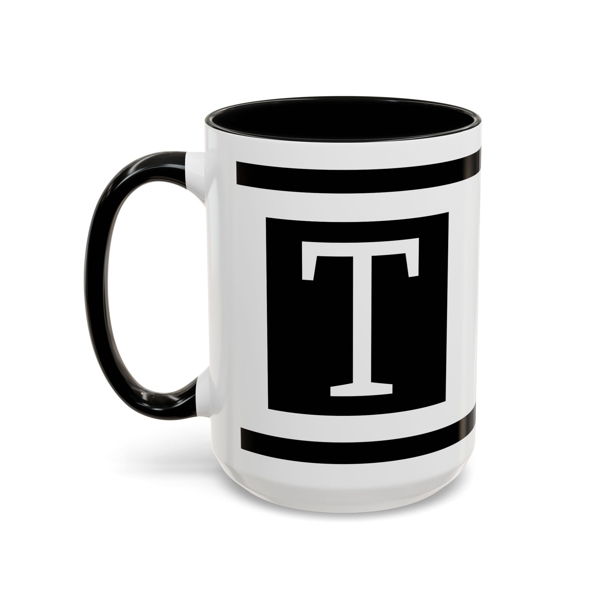 Personalized Monogram Letter Mug | Accent Coffee Mug
