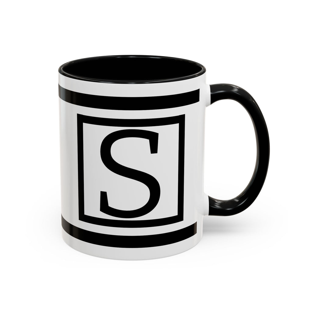 Personalized Monogram Letter Mug | Accent Coffee Mug