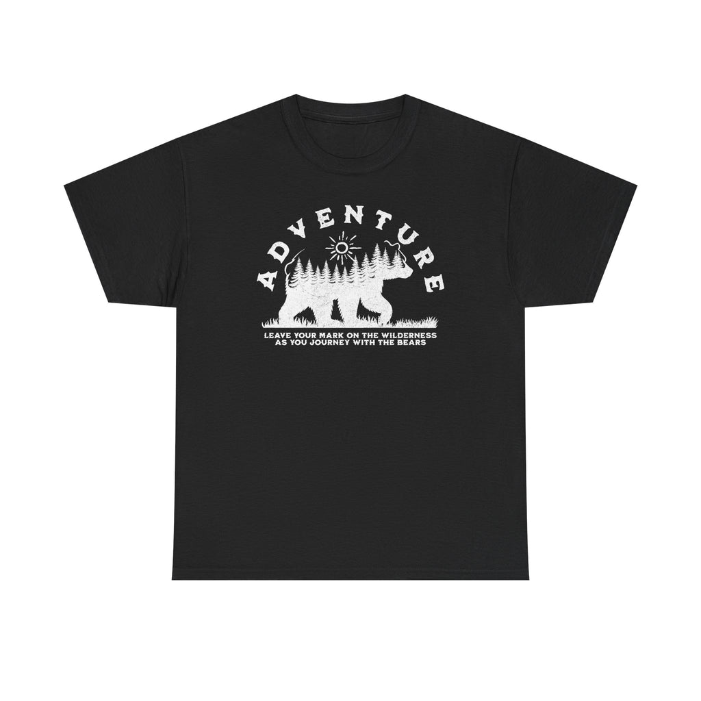 Adventure Bear T-Shirt — "Adventure" Graphic Tee for Outdoor Lovers