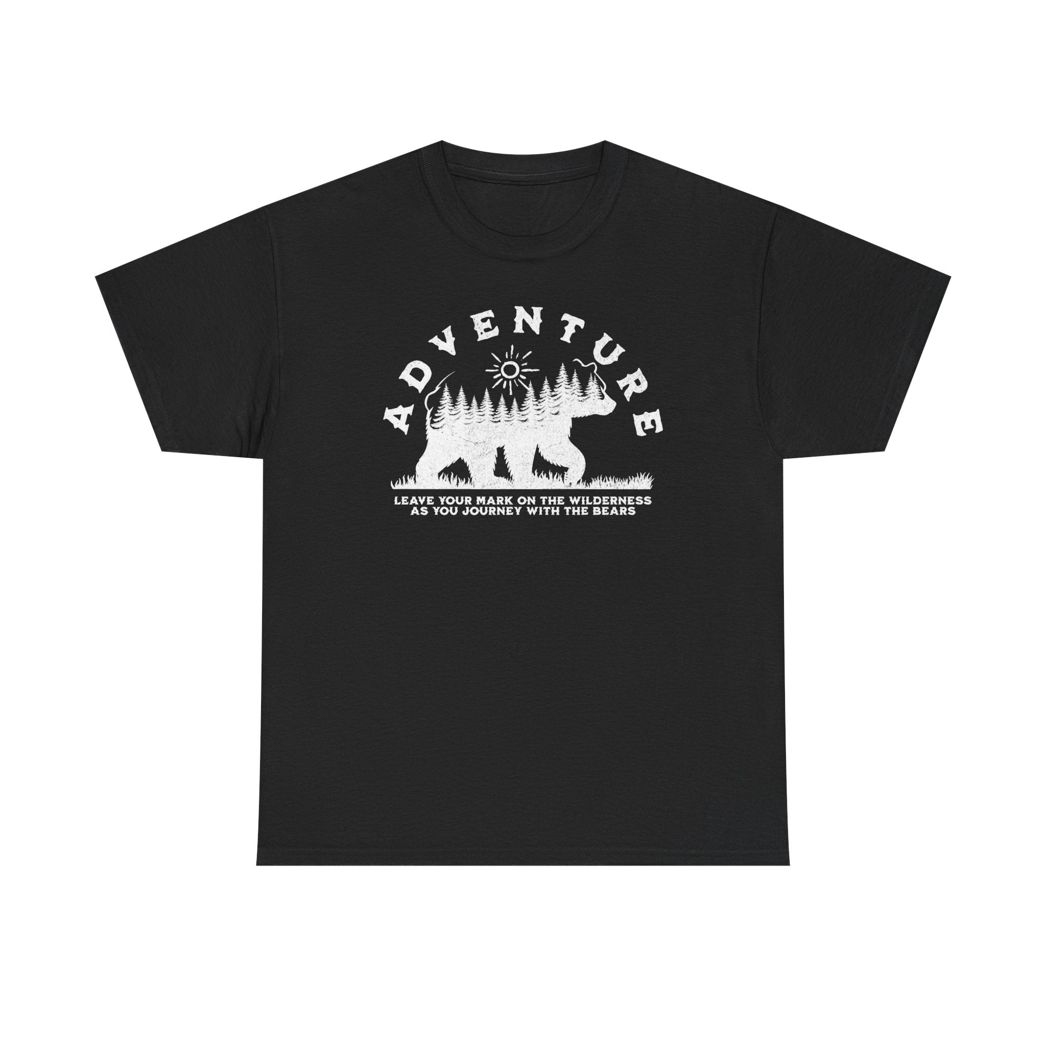 Adventure Bear T-Shirt — "Adventure" Graphic Tee for Outdoor Lovers