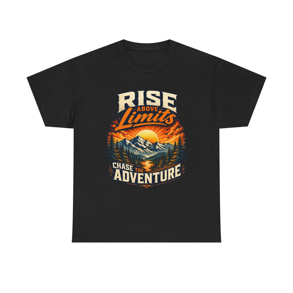 Rise Above Limits Adventure Tee — Chase the Adventure Mountain T-Shirt