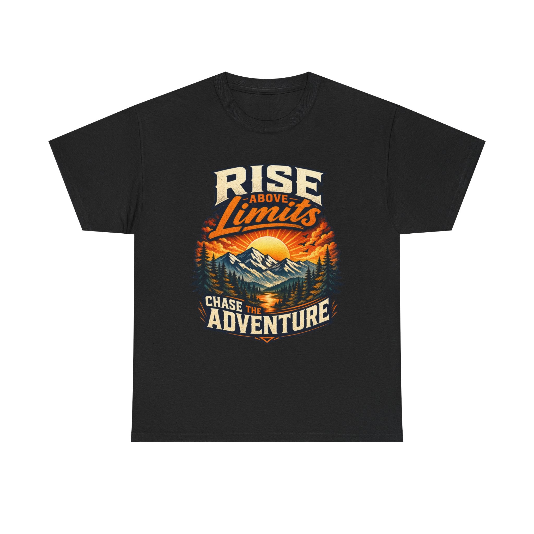 Rise Above Limits Adventure Tee — Chase the Adventure Mountain T-Shirt