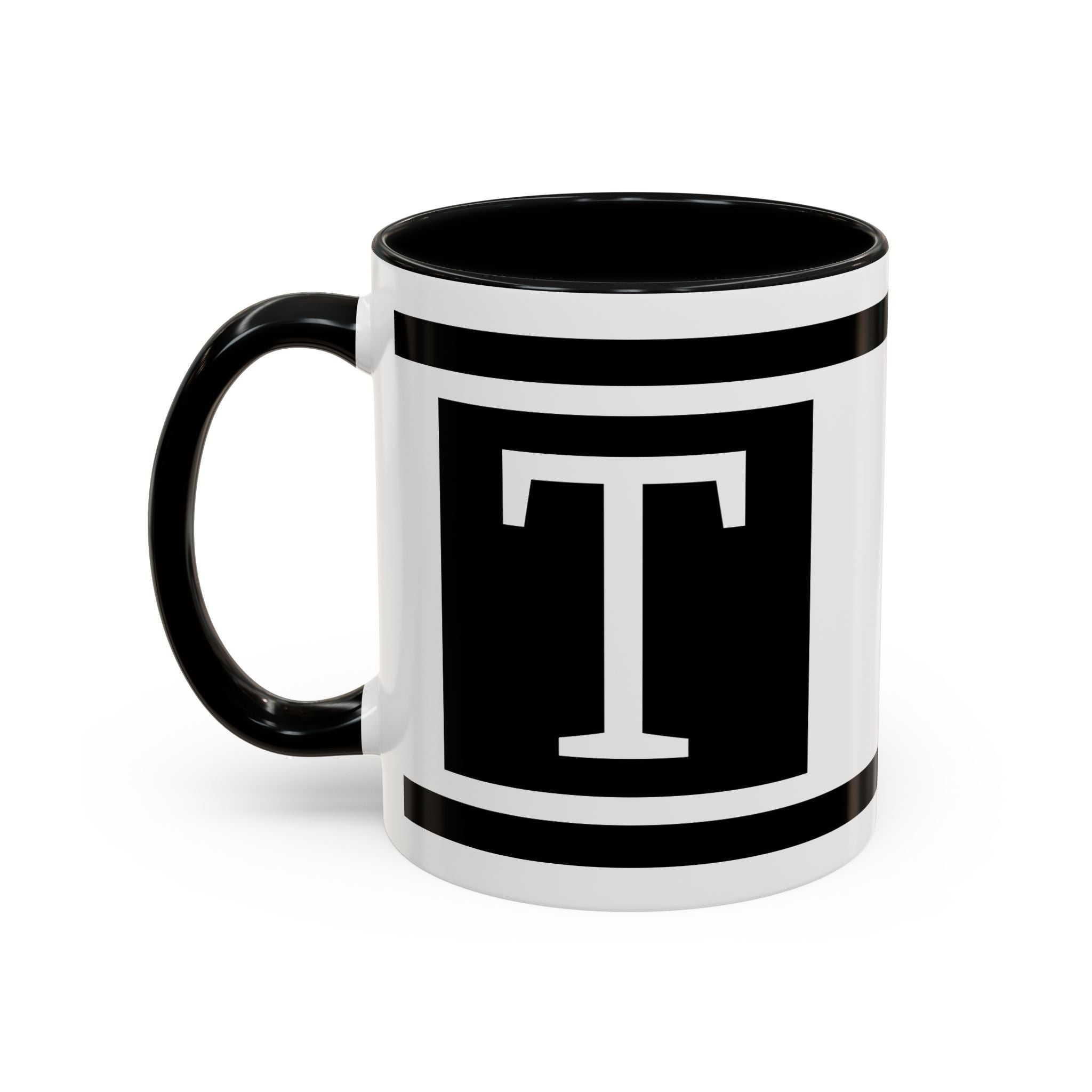 Personalized Monogram Letter Mug | Accent Coffee Mug