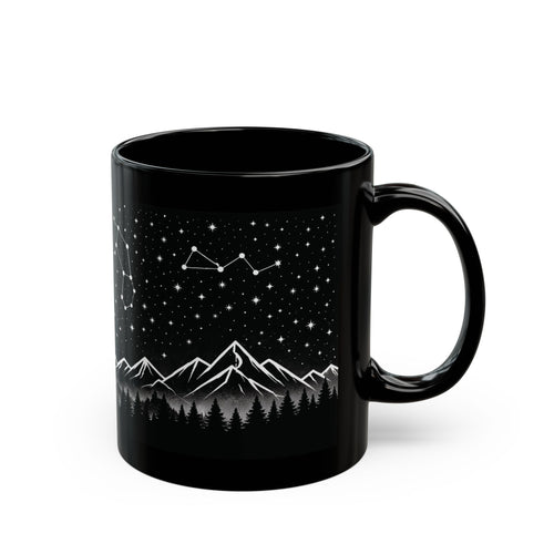 Constellation Night Sky Mug — Mountain & Starry Sky Coffee Cup