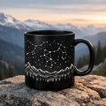 Constellation Night Sky Mug — Mountain & Starry Sky Coffee Cup