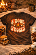 S'more S'mores Campfire T-Shirt — Retro Camping Graphic Tee