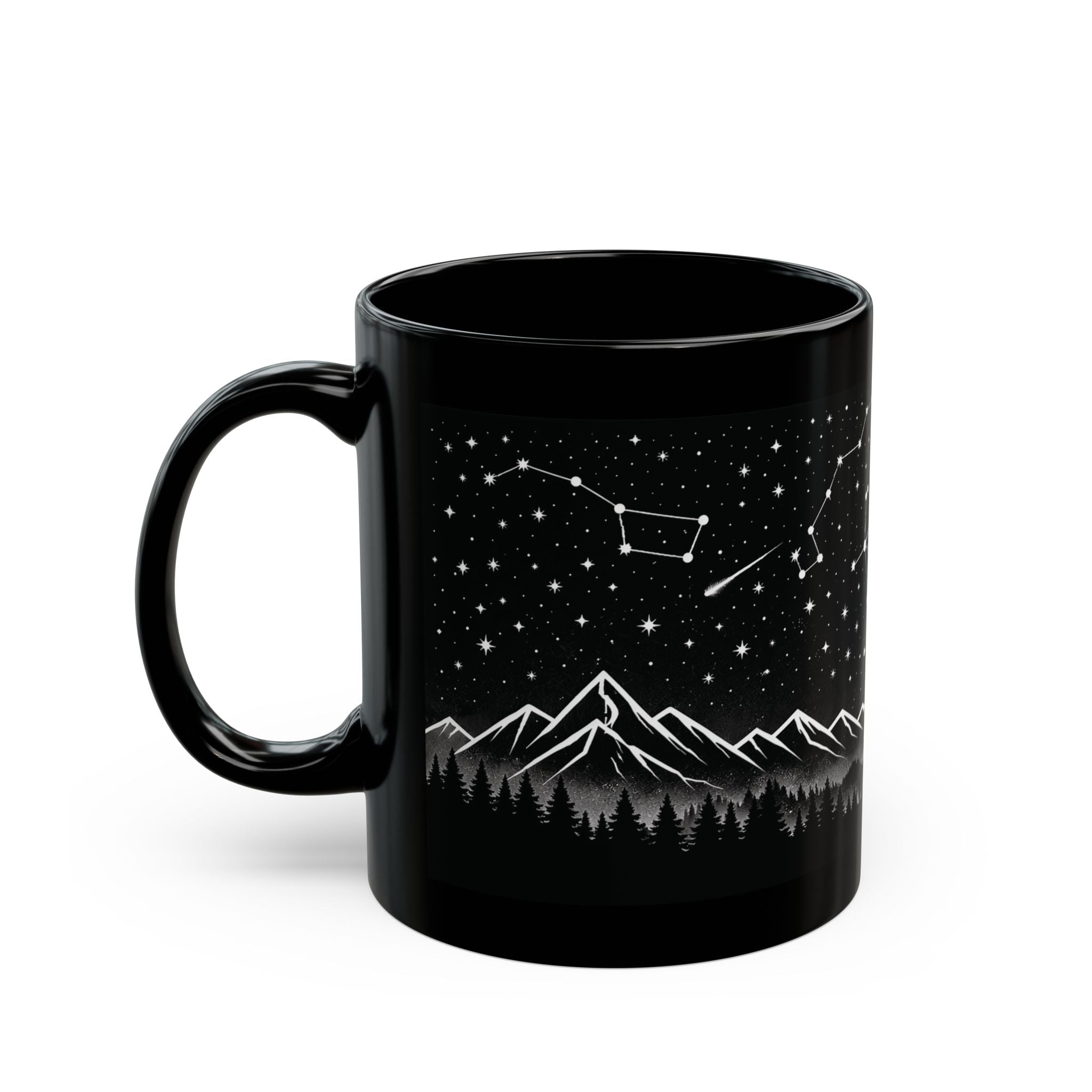 Constellation Night Sky Mug — Mountain & Starry Sky Coffee Cup