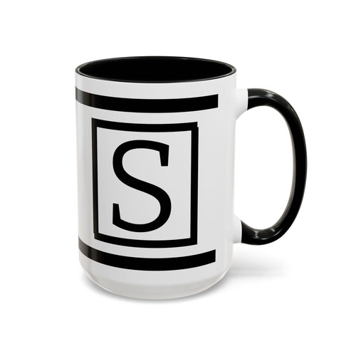 Personalized Monogram Letter Mug | Accent Coffee Mug
