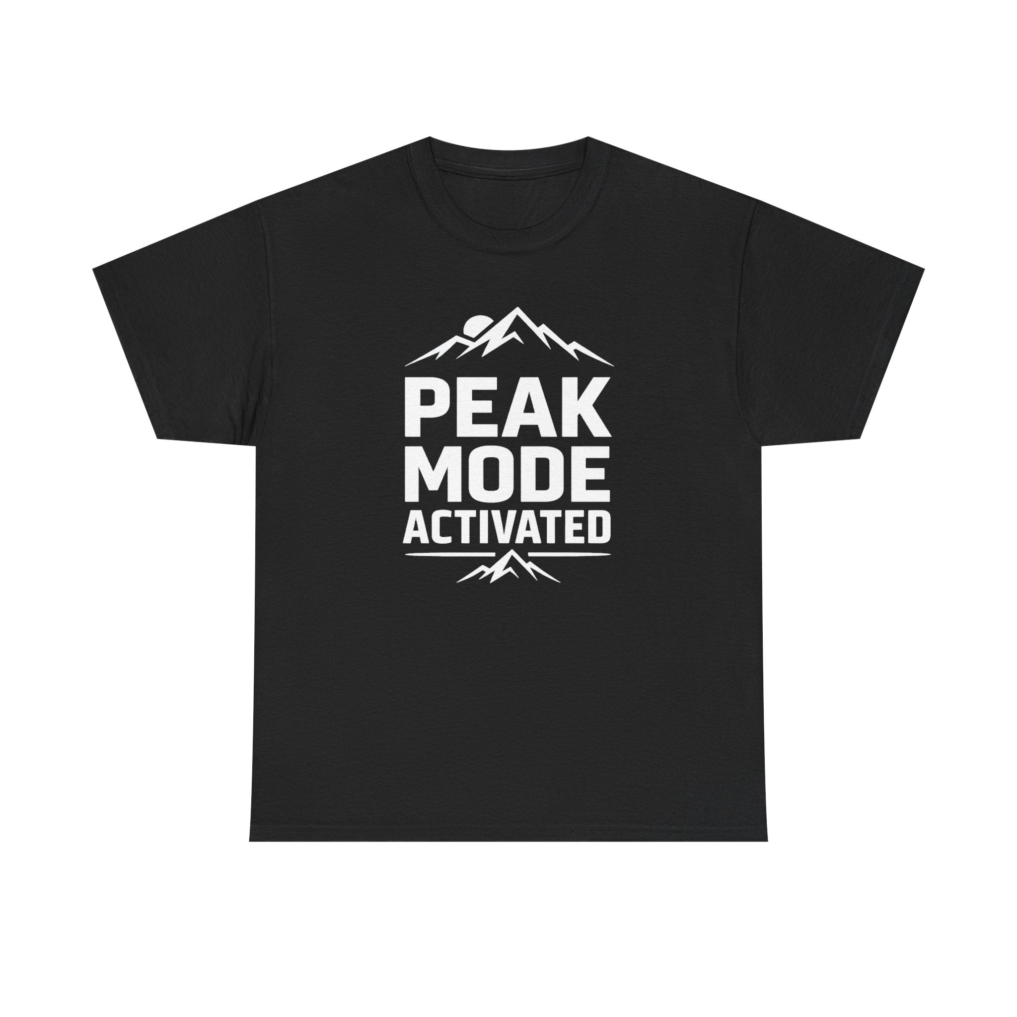 Peak Mode Activated Mountain T-Shirt — Outdoor Hiking Adventure Tee