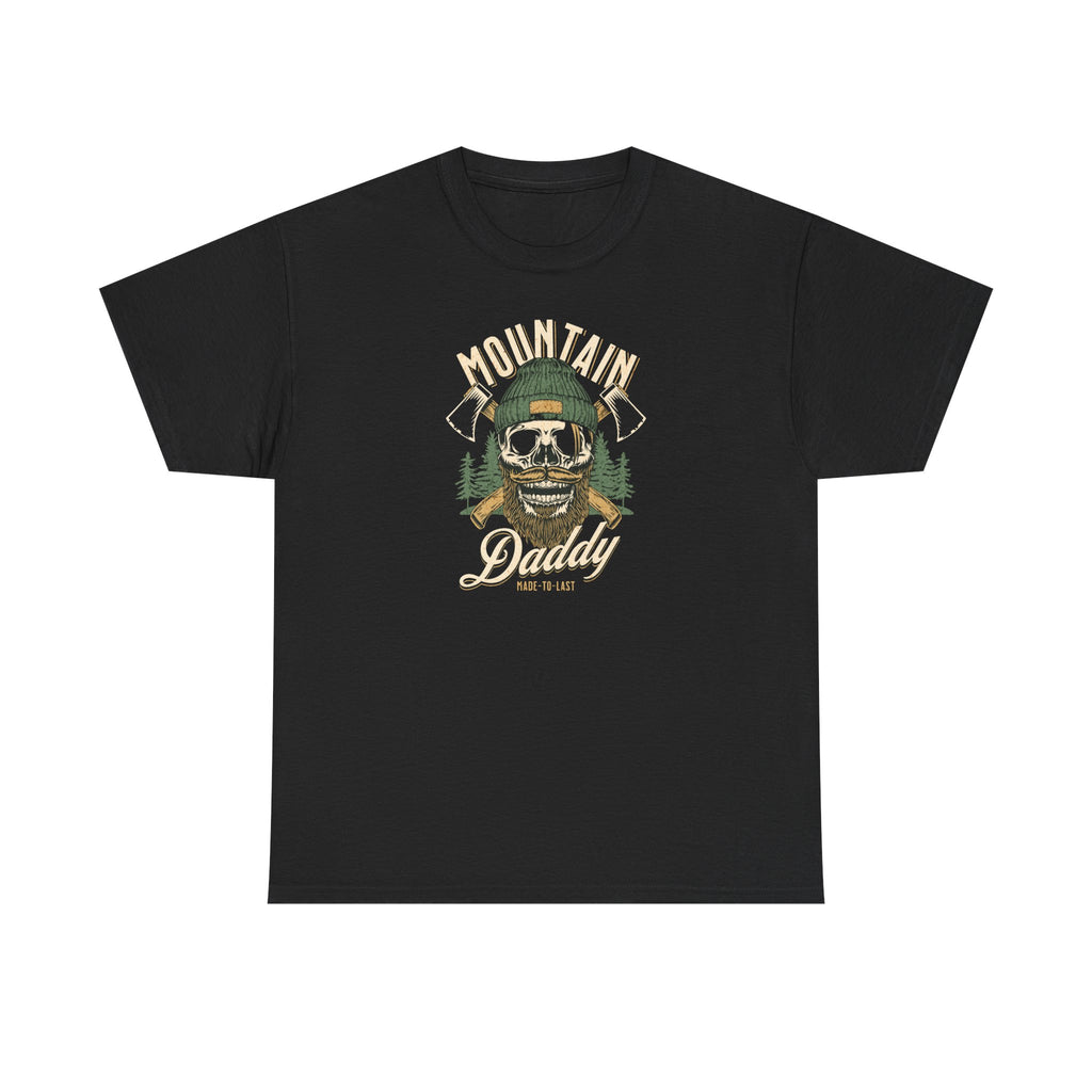 Mountain Daddy T-Shirt — Vintage Skull Hiker Graphic Tee for Outdoor Lovers