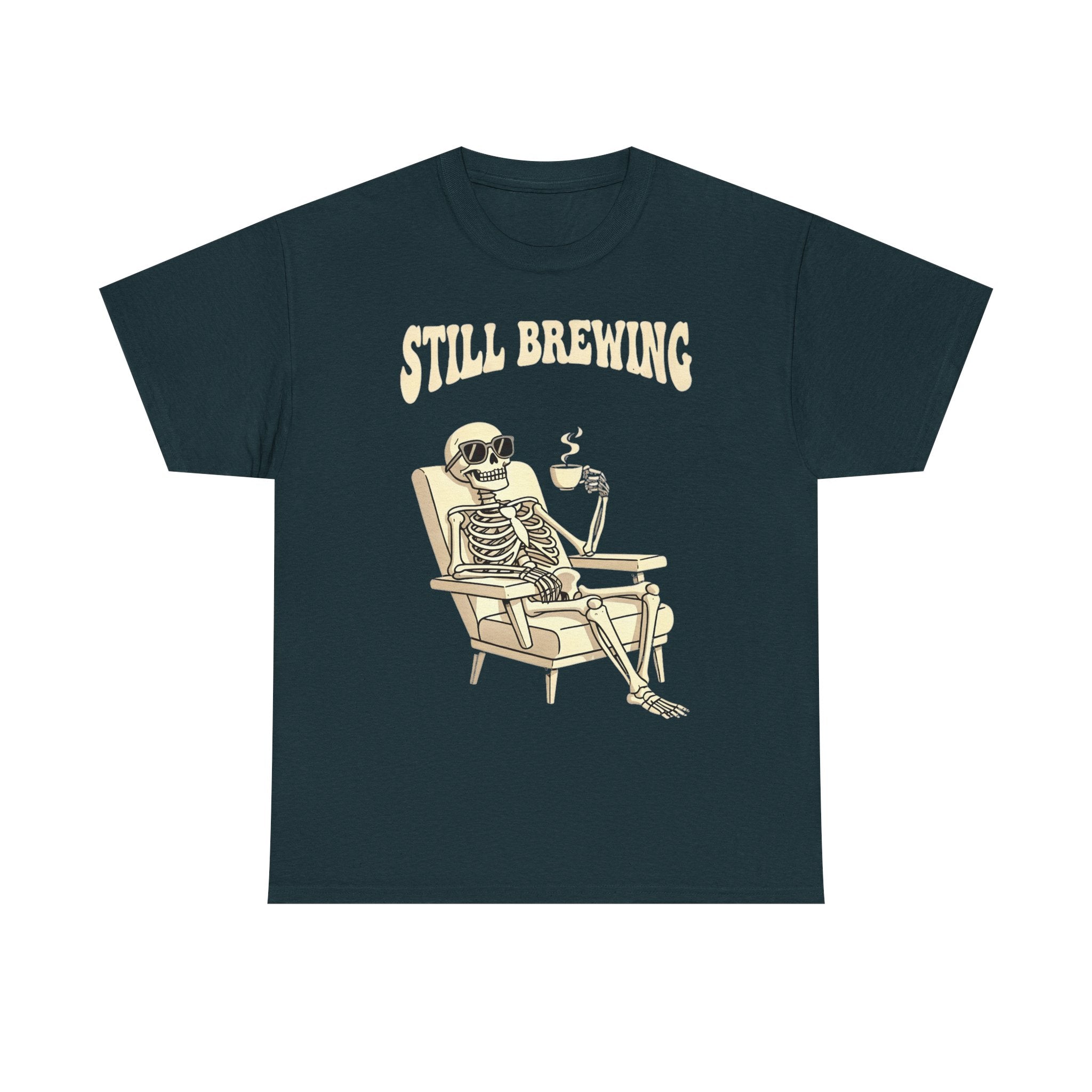 Still Brewing Skeleton Coffee T-Shirt