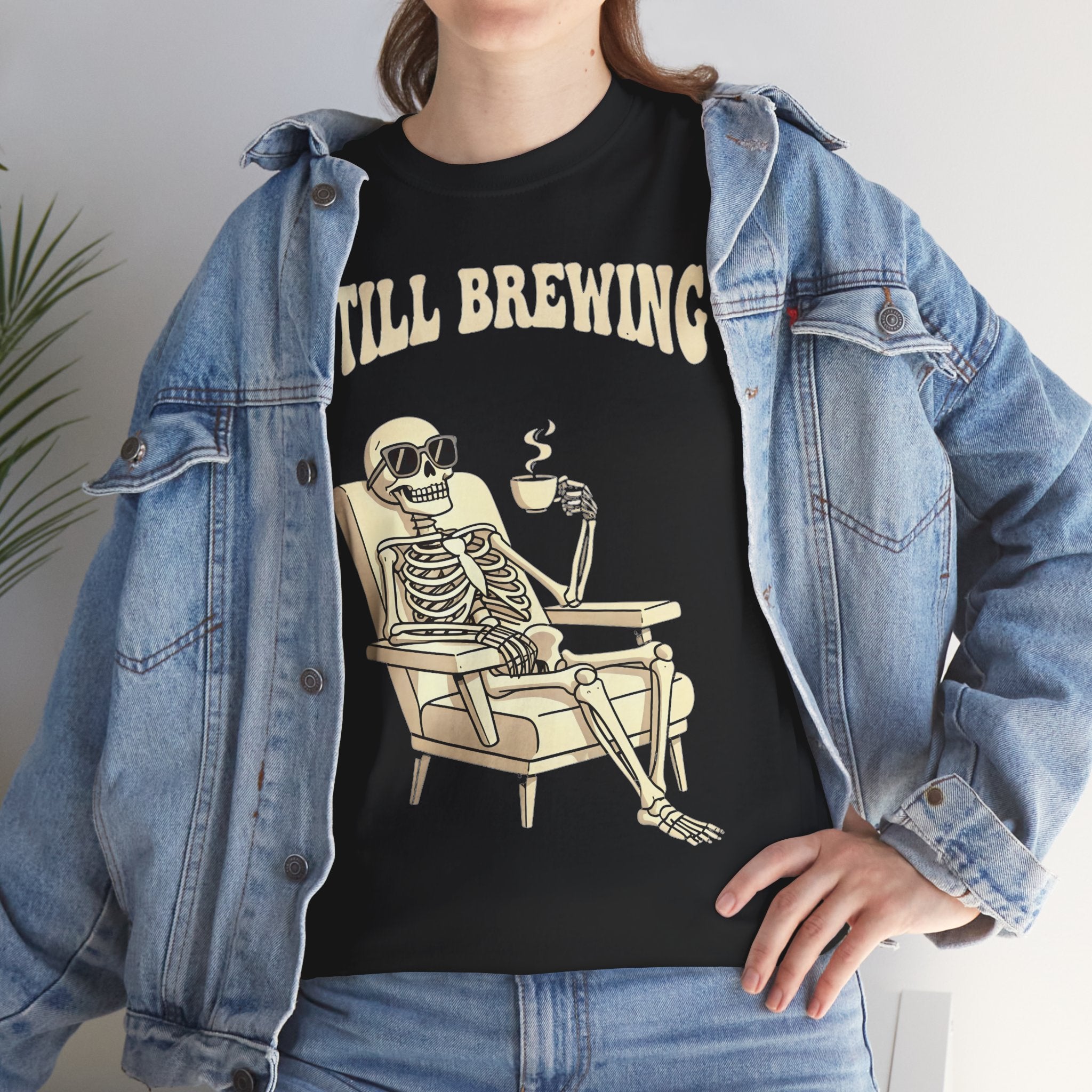 Still Brewing Skeleton Coffee T-Shirt