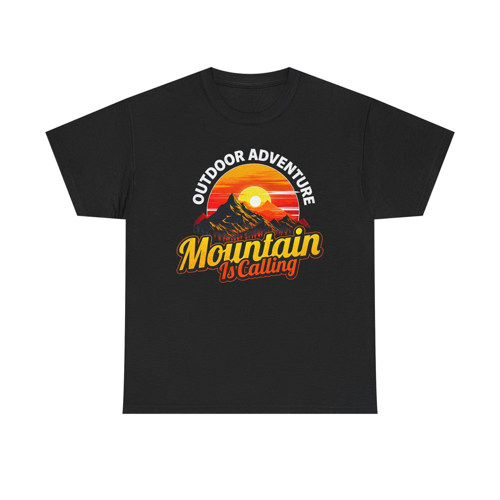 Mountain Is Calling Tee — Outdoor Adventure Sunset T-Shirt for Hikers & Campers