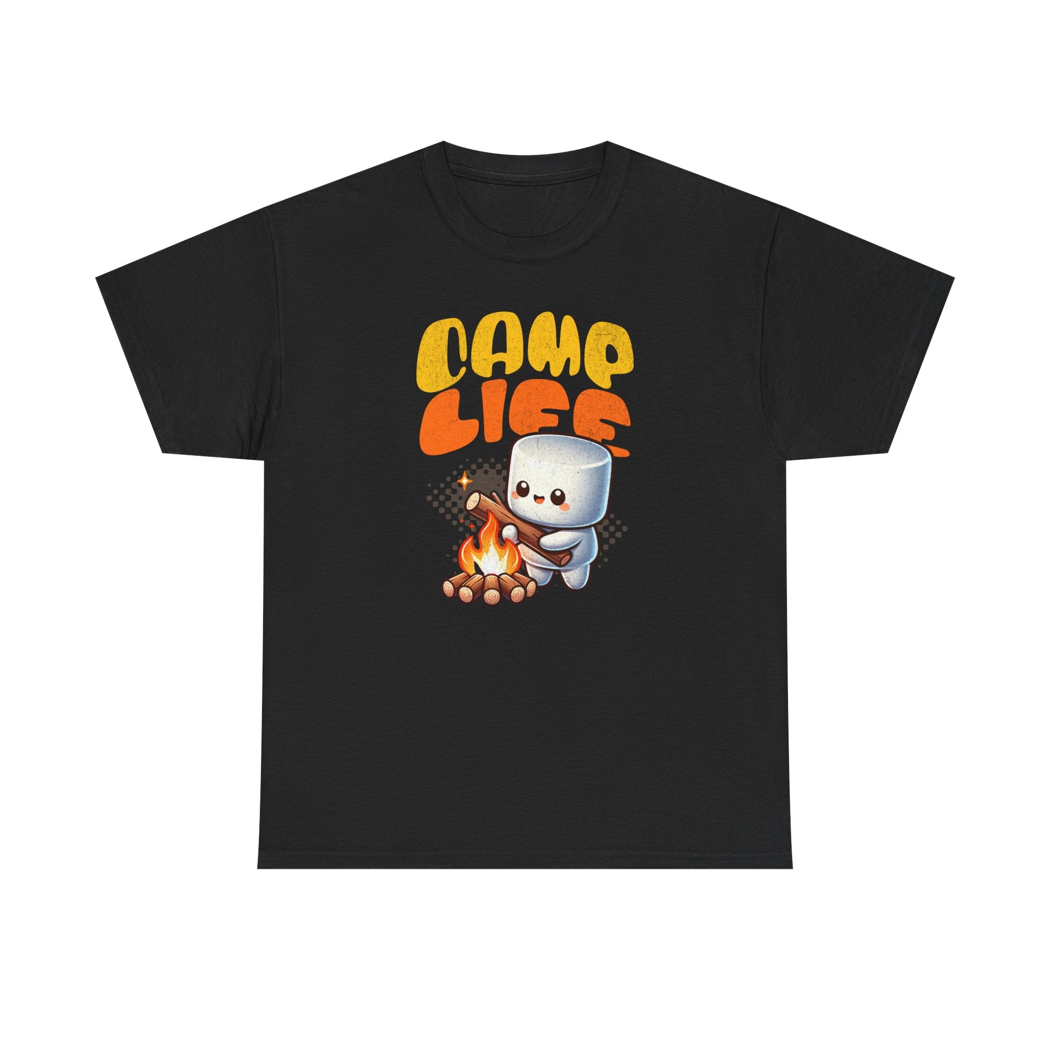 Camp Life T-Shirt — Cute Marshmallow Roasting Graphic Tee