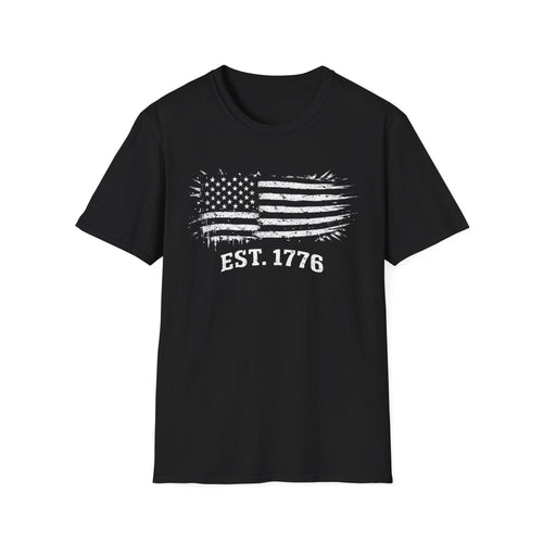 EST. 1776 Distressed American Flag T-Shirt